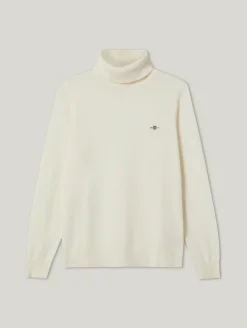 Rollkragenpullover aus Wolle