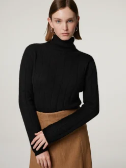 Rollkragenpullover mit Kaschmir