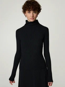 Rollkragenpullover mit Merino