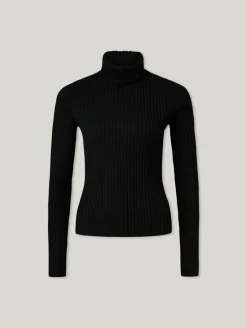 Rollkragenpullover mit Merino