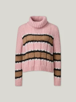 Rollkragenpullover mit Mohair