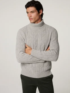 Rollkragenpullover mit Wolle