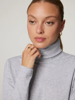 Rollkragenshirt aus Baumwolle