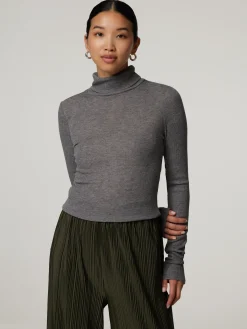 Rollkragenshirt mit Wolle