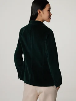 Samt Blazer mit Baumwolle