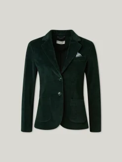 Samt Blazer mit Baumwolle