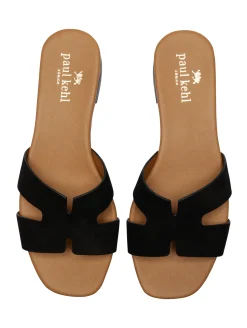 Sandalen aus Veloursleder