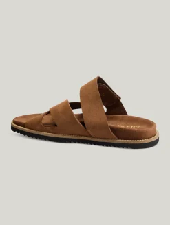 Sandalen aus Veloursleder