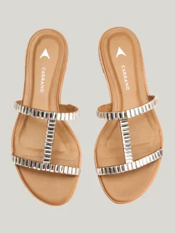 Sandalen mit Glitzersteinen