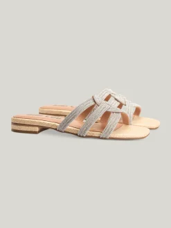 Sandalen mit Strasssteinen
