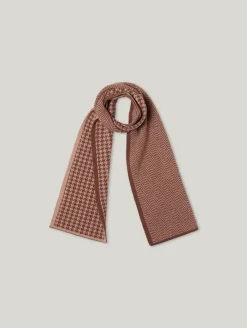 Schal mit Hahnentritt