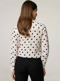 Schluppenbluse aus Seide