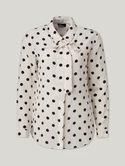 Schluppenbluse aus Seide