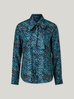 Schluppenbluse aus Seide CELLAI