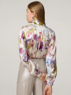 Schluppenbluse aus Seide KIKKI