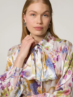 Schluppenbluse aus Seide KIKKI