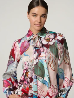 Schluppenbluse aus Seide KIKKI