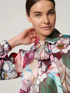 Schluppenbluse aus Seide KIKKI