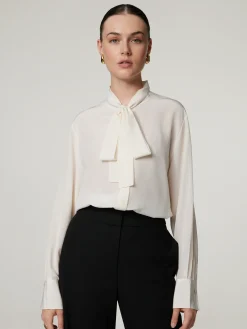 Schluppenbluse aus Seide BRYON