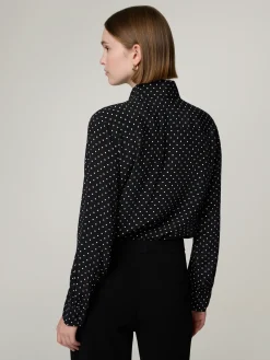 Schluppenbluse im Regular Fit