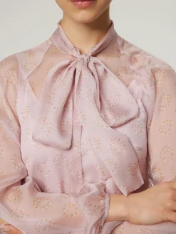 Schluppenbluse mit Seide BALDI