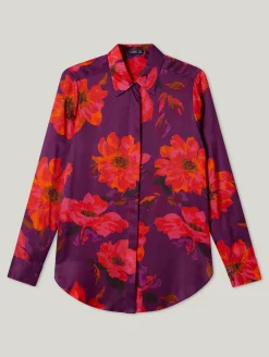 Seidenbluse mit Print LUZYN