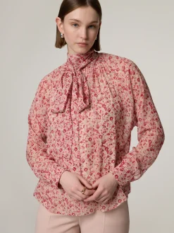 Seidenbluse mit Schluppe PANIA