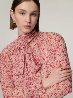 Seidenbluse mit Schluppe PANIA