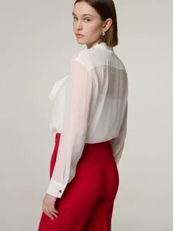 Seidenbluse mit Schluppe CROTONE