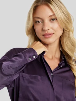 Seidenbluse mit Taschen LUZYN