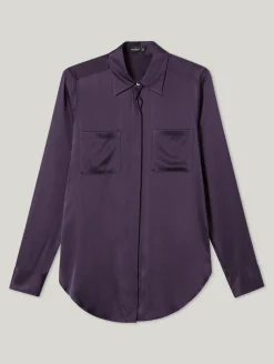 Seidenbluse mit Taschen LUZYN