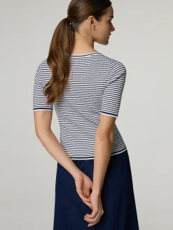 Shirt aus Rippstrick