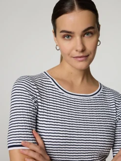 Shirt aus Rippstrick