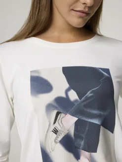 Shirt mit 3/4 Ärmel und Print