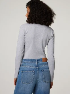 Shirt mit Serafinokragen