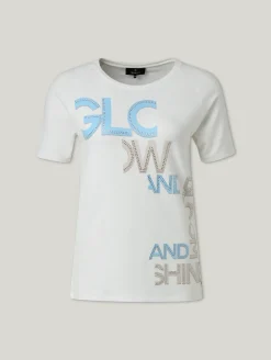 Shirt mit Strasssteinen