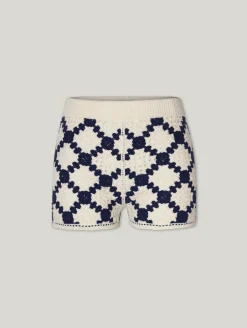 Shorts aus Häkelstrick BYZANCE