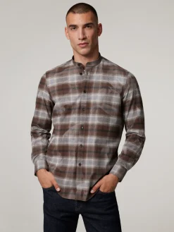 Stehkragenhemd im Slim Fit TALOC