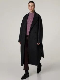 Stehkragenpullover mit Kaschmir