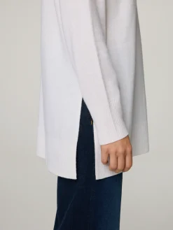 Stehkragenpullover mit Kaschmir