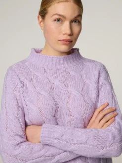 Stehkragenpullover mit Wolle