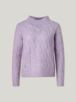 Stehkragenpullover mit Wolle