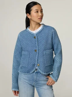 Steppjacke im Denim-Look