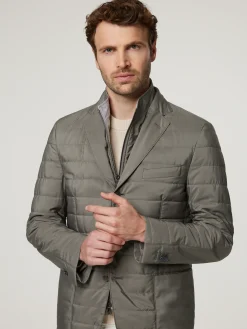 Steppjacke mit Blende