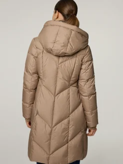 Steppmantel mit Kapuze