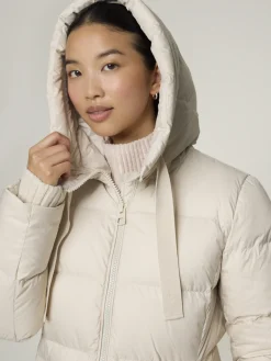 Steppmantel mit Kapuze