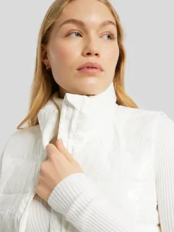 Steppweste mit Pailletten