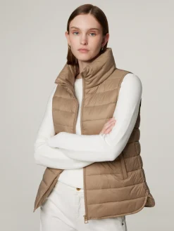 Steppweste mit Stehkragen