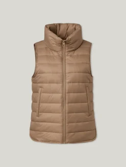 Steppweste mit Stehkragen