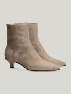 Stiefelette aus Veloursleder HELLE